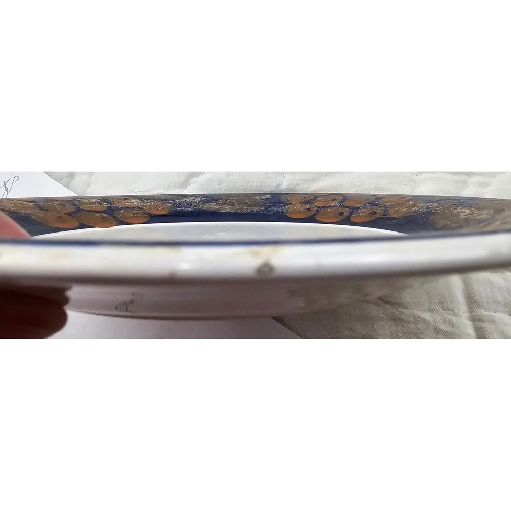 Pier 1 Tuscany Gold Handpainted Earthenware Salad‎ Plates Set Of 6 Italy